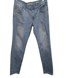 Mango Tim Slim Light Wash Stretch Jeans 36x32 Slim Fit